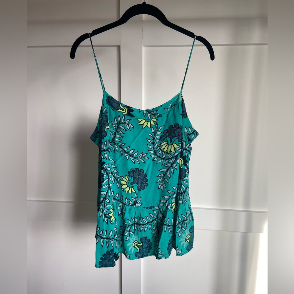 LOFT floral peplum tank